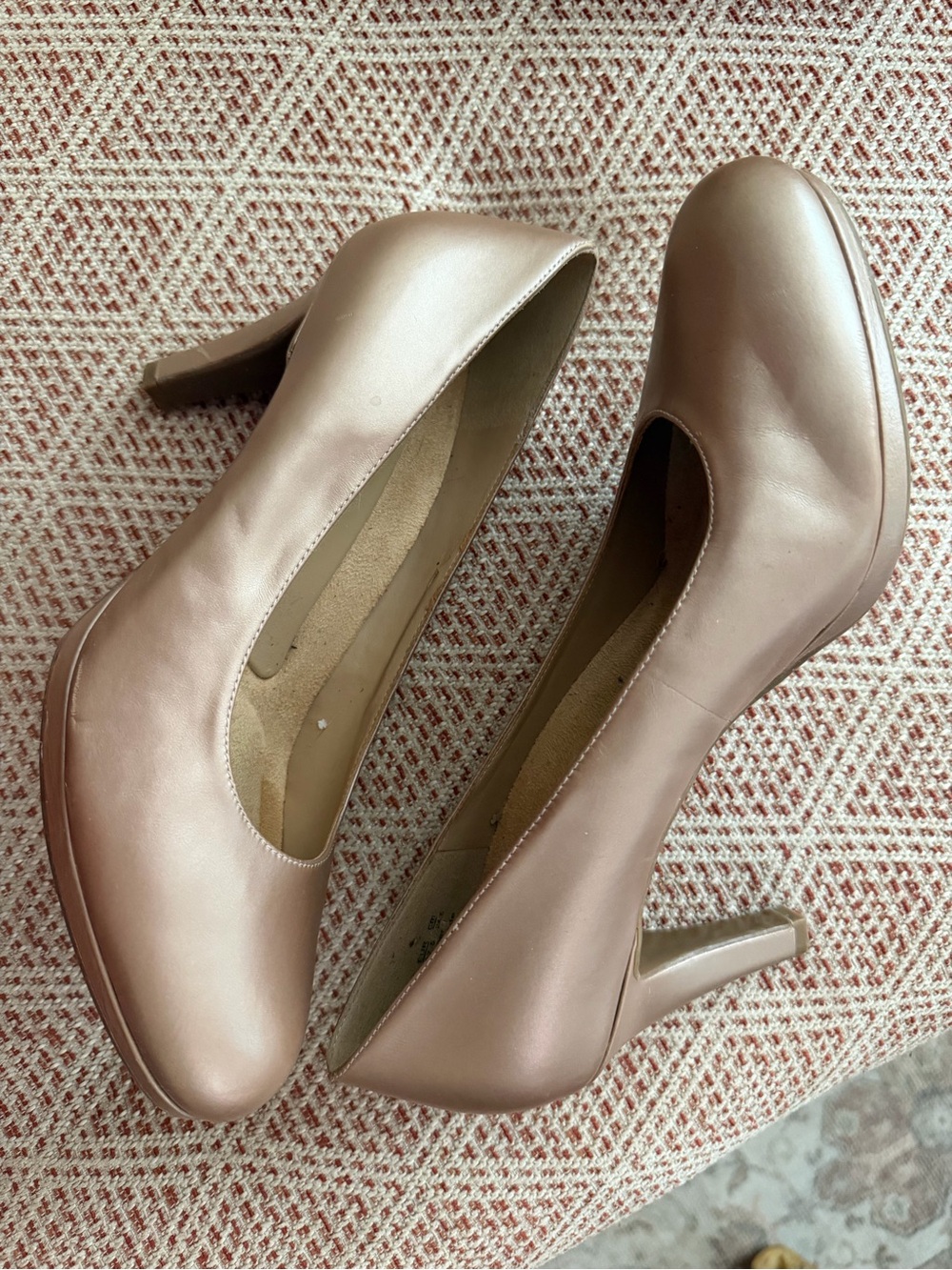 Naturalizer Rose Blush Leather Michelle Heels